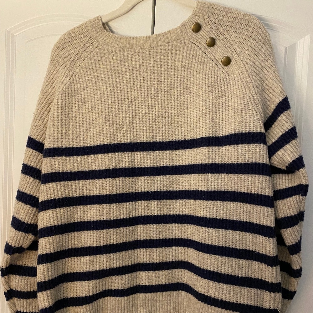 Knox rose Button detail sweater